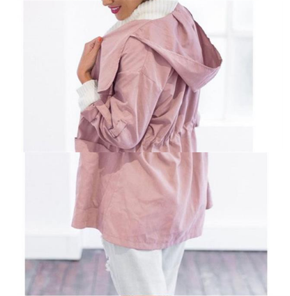 Lång Vinterrock Dam Casual Polyester Streetwear 2