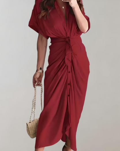 Variant image for Långklänning Dam Skräddarsydd Mjuk Tyg för Fest och Bröllop-37