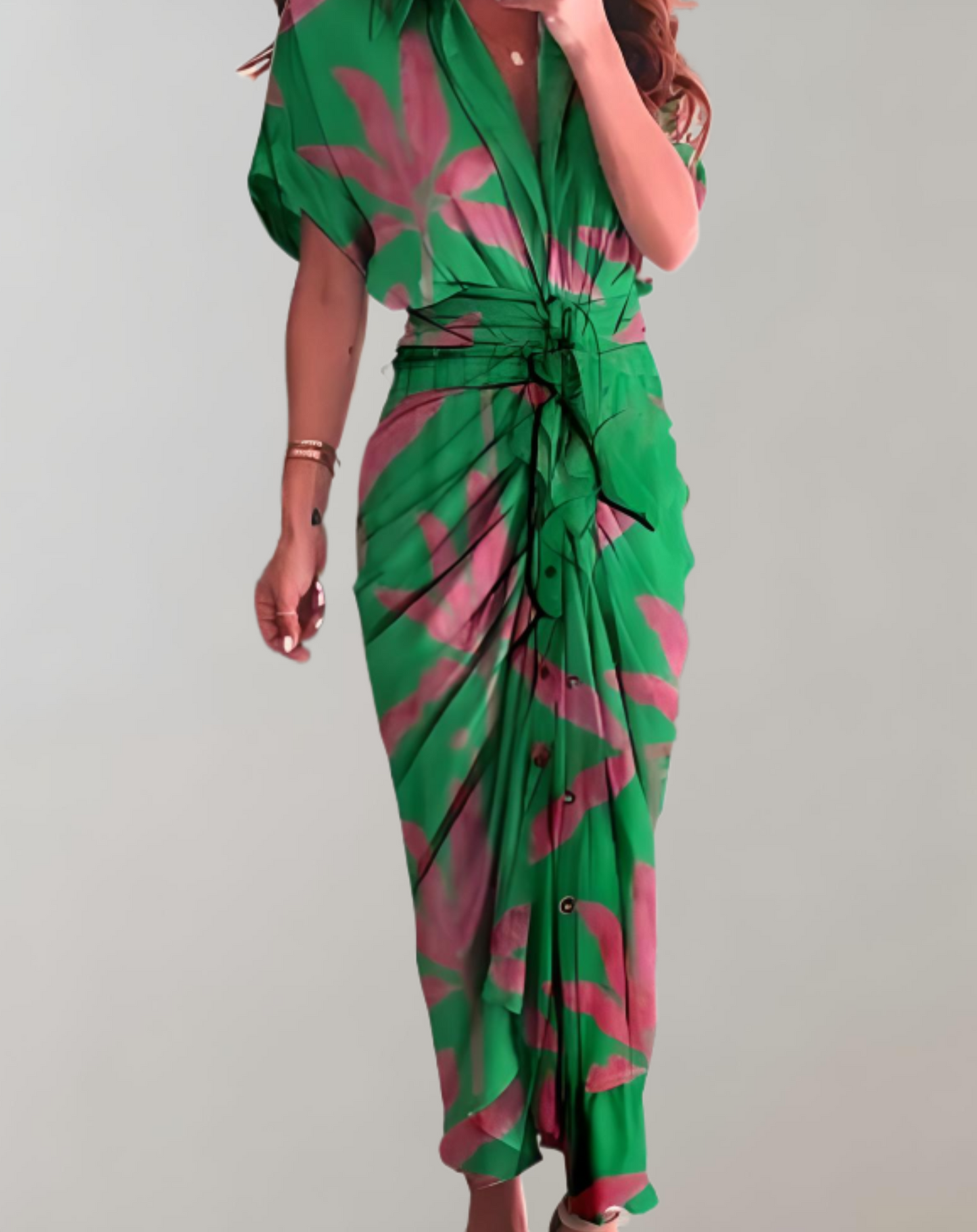 Långklänning Dam Skräddarsydd Mjuk Tyg för Fest och Bröllop-5