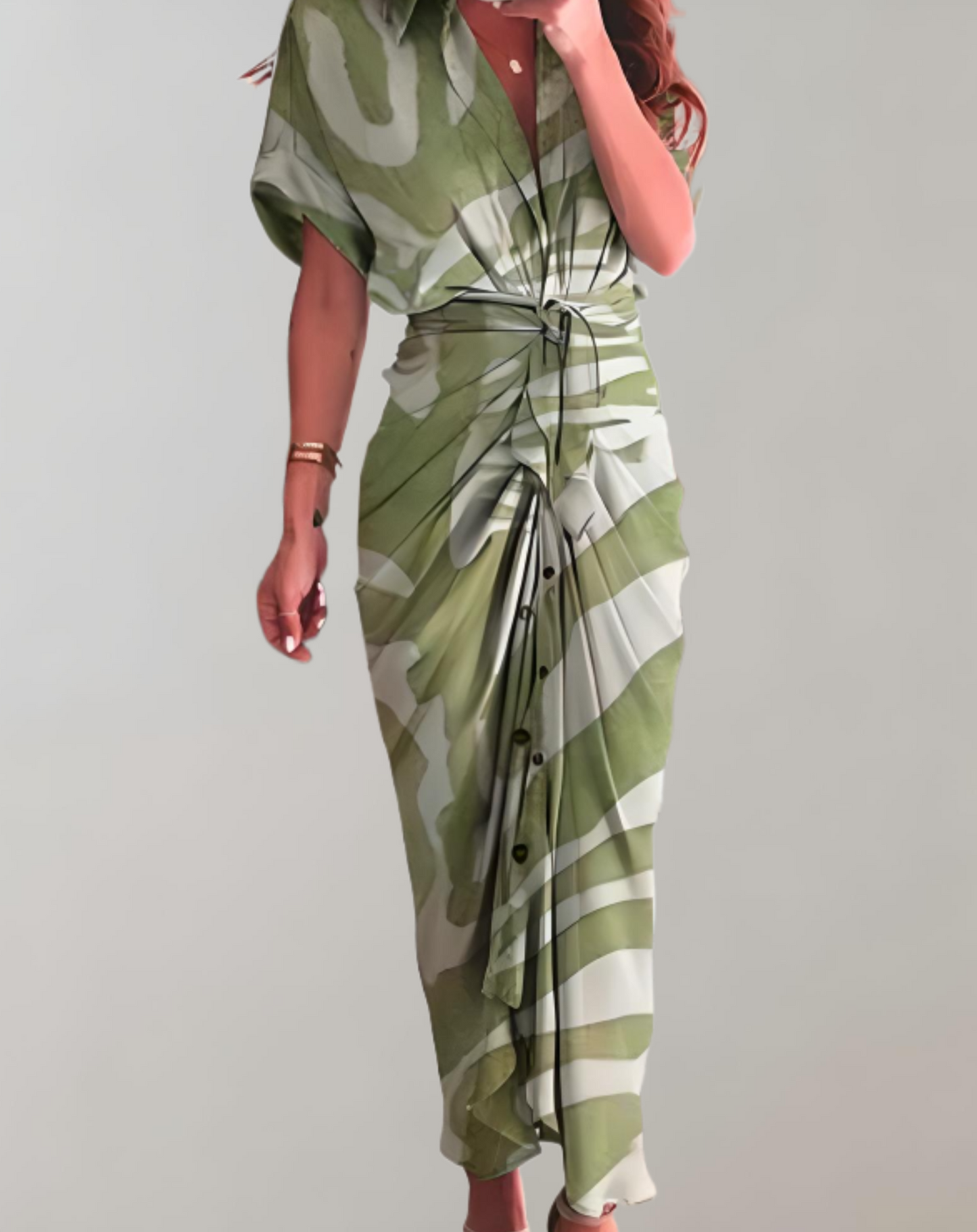 Variant image for Långklänning Dam Skräddarsydd Mjuk Tyg för Fest och Bröllop-5