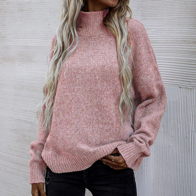 Variant image for Dam Turtleneck Tröja Casual Bomull Lång Ärmar-7