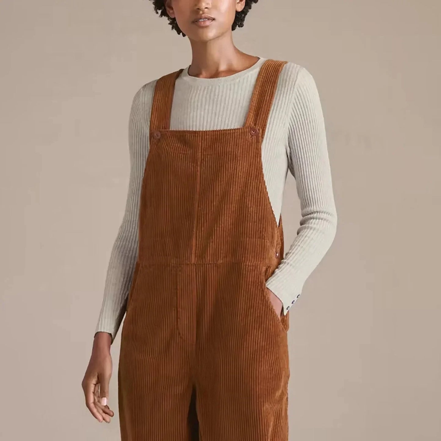 Dam Jumpsuit Ärmlös Lyxig Sladd-2