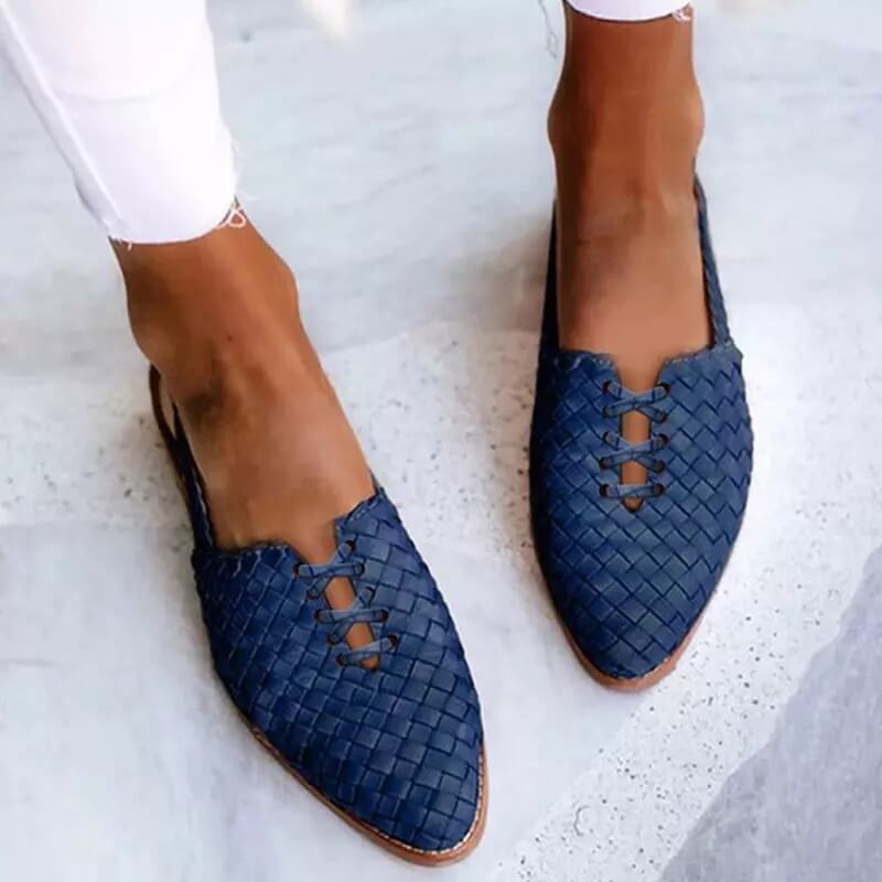 Kvinnors Läder Sandaler Handgjorda Komfort-2