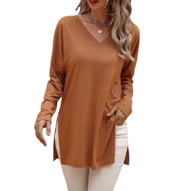 Dam Skjorta Andningsbar Lätt Bomull-2