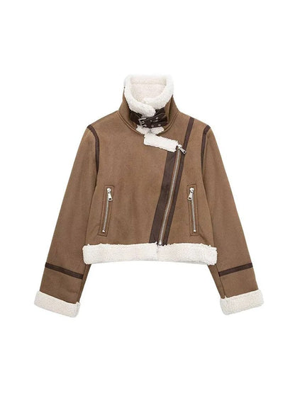 Dam Pälsjacka Klassisk Fuskpäls Med Elegant Design-4