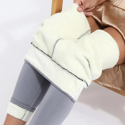 Damleggings Fleece Vinter Hög Midja Termisk Komfort 6