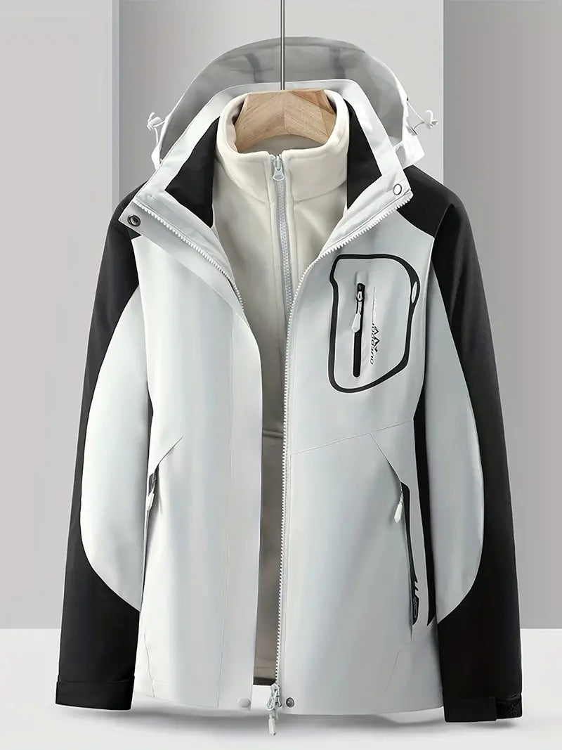 Herrjacka Sportjacka Vattentät Vindtät 3-i-1 Design-2