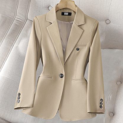 Dam Blazer Elegant Design Högkvalitativt Tyg Chic Passform-2