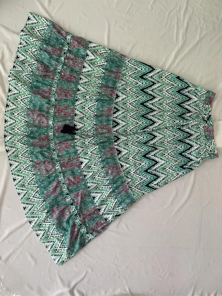 Kvinnors Maxirock Rynkad Boho Polyester-4