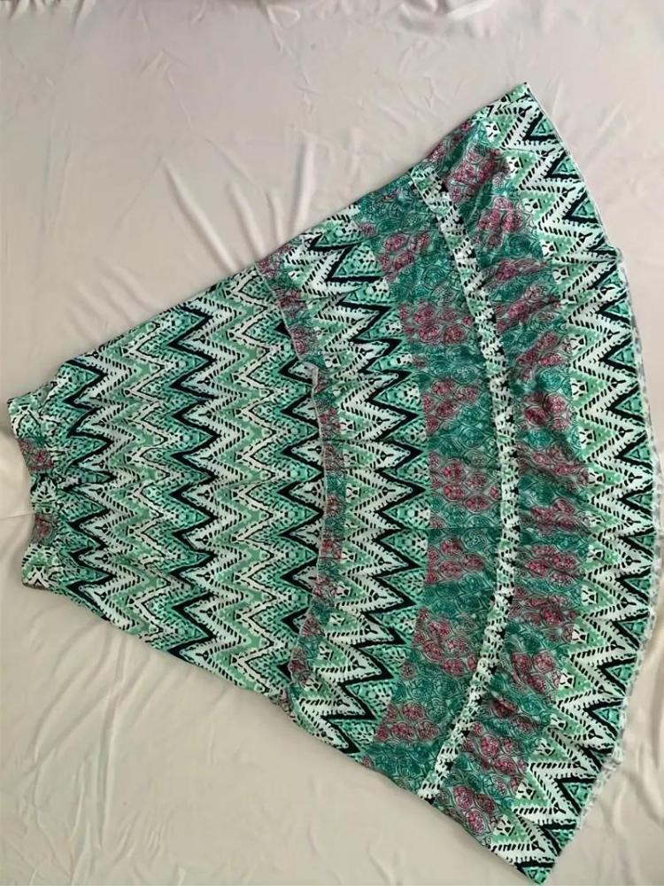 Kvinnors Maxirock Rynkad Boho Polyester-5