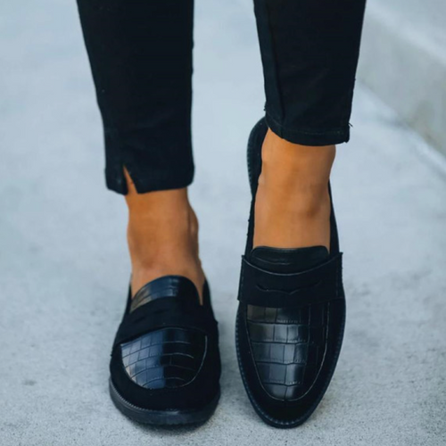 Kvinnor Loafers Krokodilmönster Syntetiska Elegant Design-1