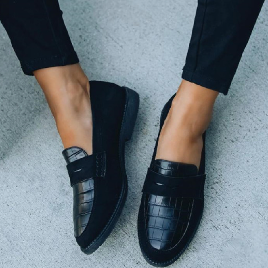 Kvinnor Loafers Krokodilmönster Syntetiska Elegant Design-2