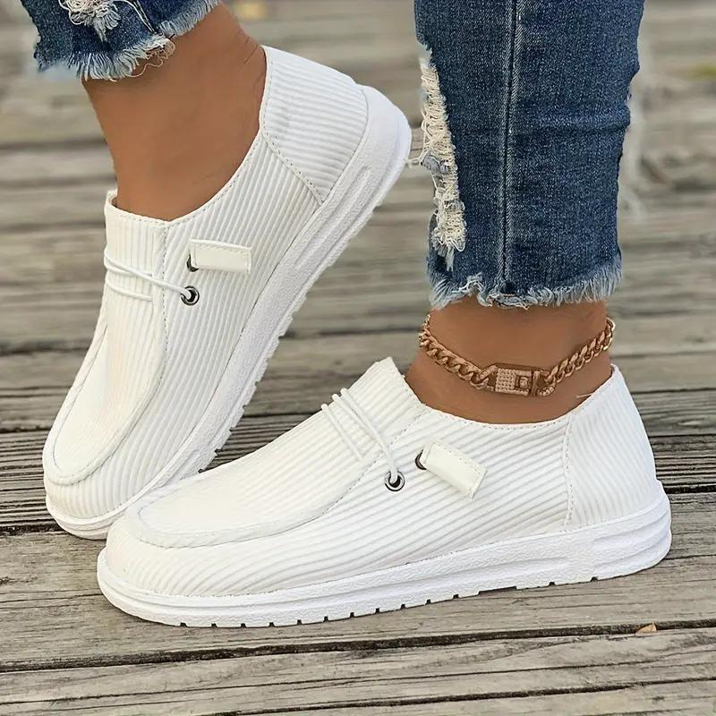 Dam Slip-on Skor Avslappnad Andningsbar Design Flexibel Material-2