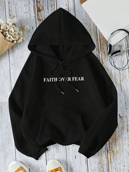 Lång Hoodie Dam Avslappnad Polyester med Justerbar Huva-3