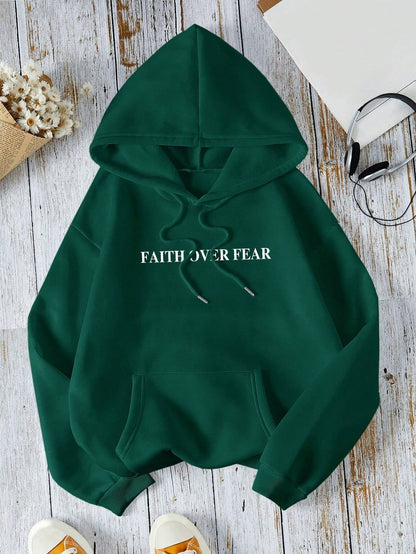 Lång Hoodie Dam Avslappnad Polyester med Justerbar Huva-6