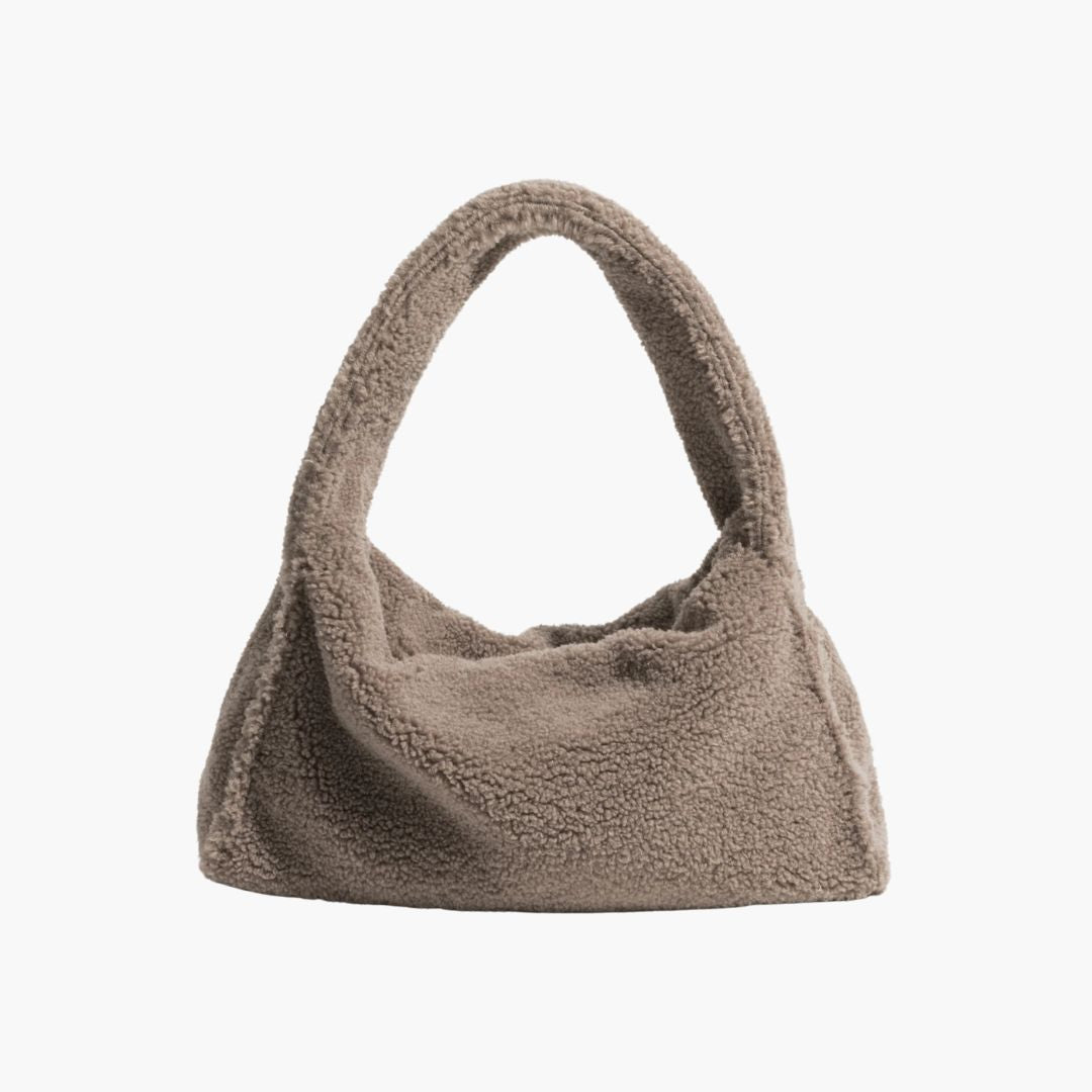 Dam Handväska Syntetiskt Läder med Konstpäls Elegant Design-6