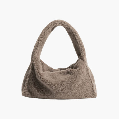 Dam Handväska Syntetiskt Läder med Konstpäls Elegant Design-6