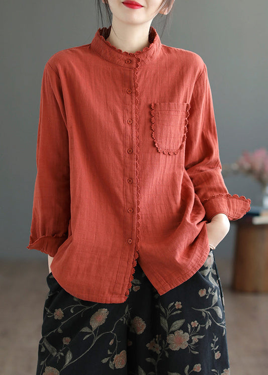 Dam Blus Klassisk Trendig Polyester-1