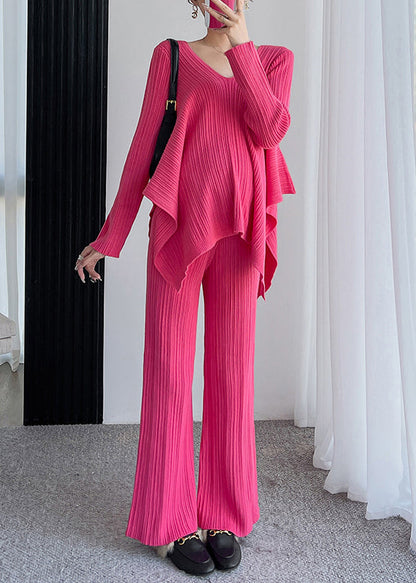 Dam Tvådelat Set Asymmetrisk Lapptäck Bomull-3