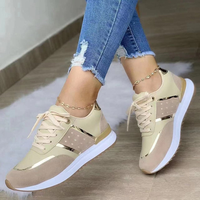 Kvinnors Sneakers Ortopediska Andningsbara Skor-4