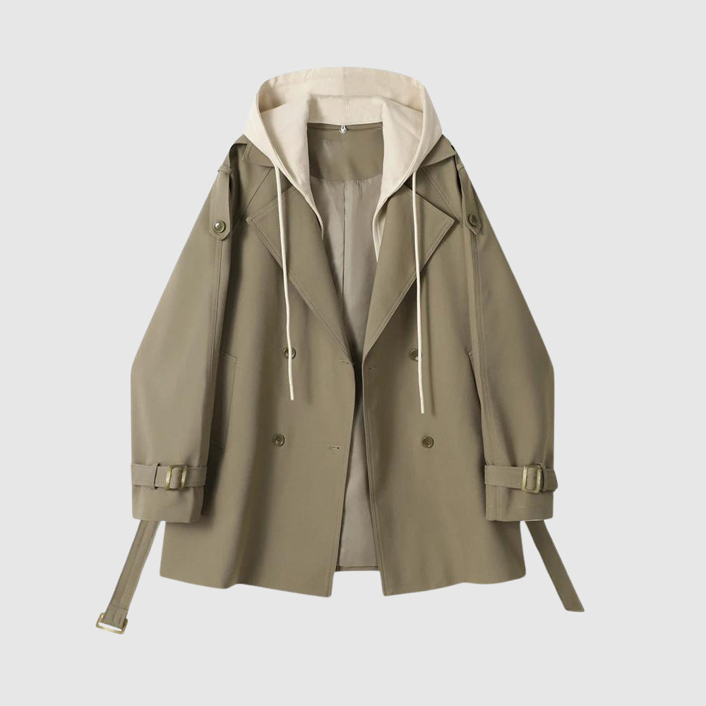 Variant image for Dam Trenchcoat Flödande Snitt Ull och Bomull-5