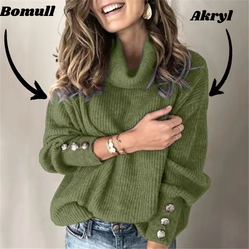 Kvinnors Vintertröja Isolerande Material Långa Ärmar-1