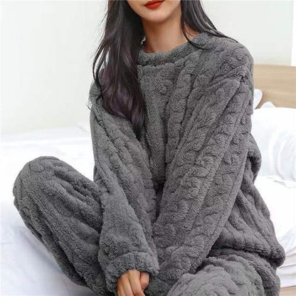 Variant image for Dam Fleece Pyjamas Set Mysig och Bekväm-2