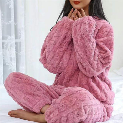 Variant image for Dam Fleece Pyjamas Set Mysig och Bekväm-4
