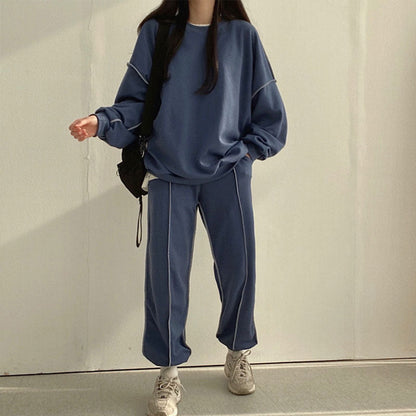 Kvinnors Överdimensionerad Jumpsuit Mjuk Andningsbar Tyg-1