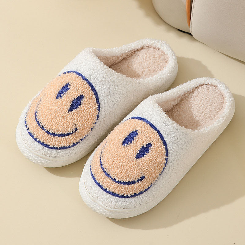 Variant image for Herrtofflor Plyschfleece Med Smiley Mönster och Vadderad Sula-29