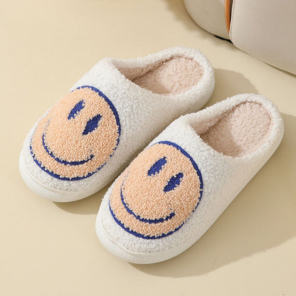 Variant image for Herrtofflor Plyschfleece Med Smiley Mönster och Vadderad Sula-29