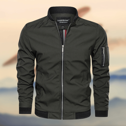 Herrjacka Modern Bomberjacka Lätt Material-1