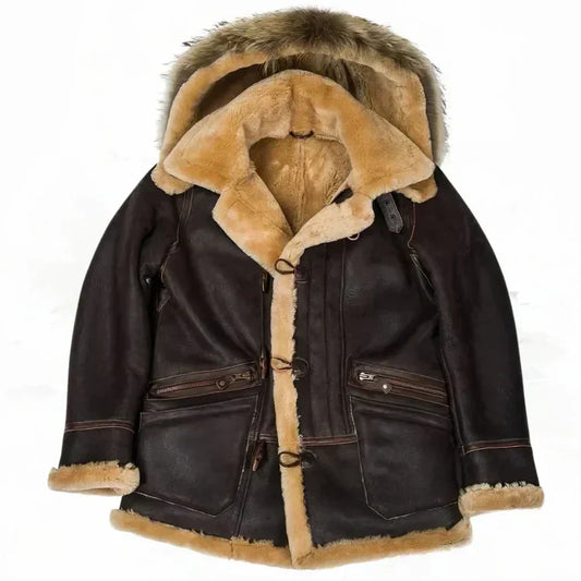 Herren Skinnjacka Modern Stil Högkvalitativt Läder-1