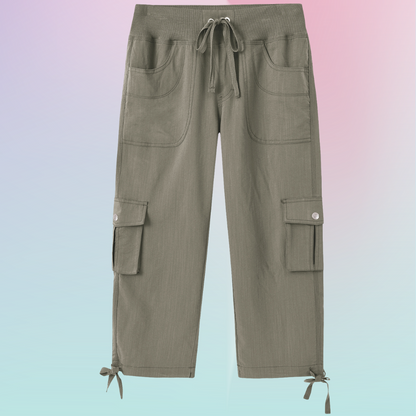 Variant image for Kvinnors Korta Byxor Cargo Högkvalitativt Material-25