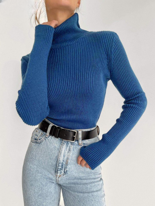 Kvinnors Retroinspirerad Tröja Mjuk Bomull Akryl-2