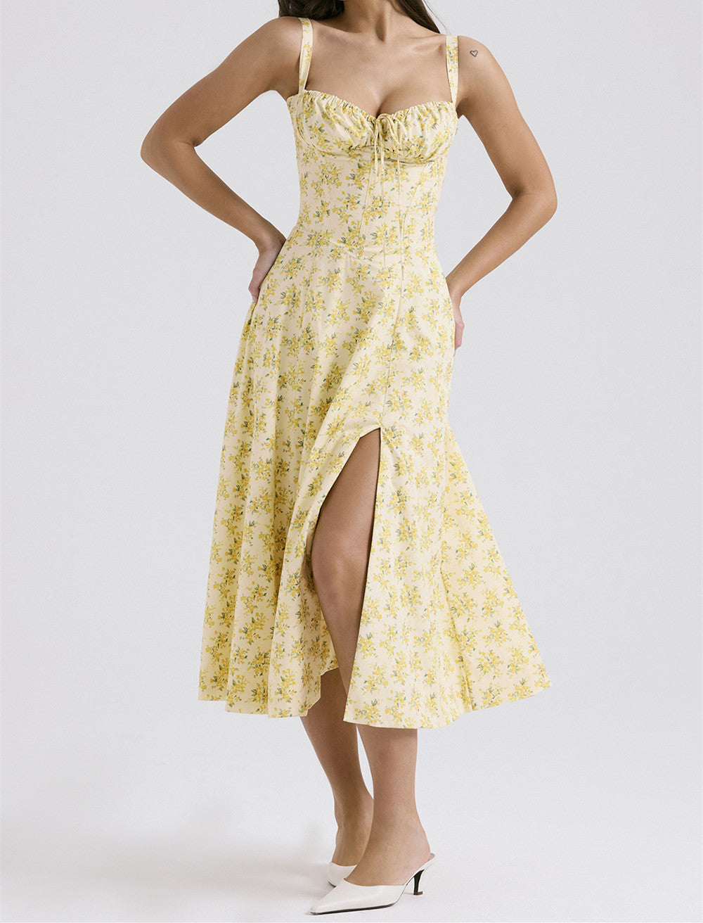 Variant image for Kvinnors Midi Klänning Elegant Högkvalitativt Tyg-6