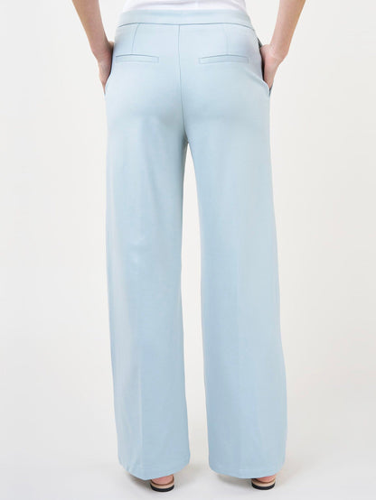 Snygga Byxor Dam Hög Midja Bred Ben Stretch Denim-4