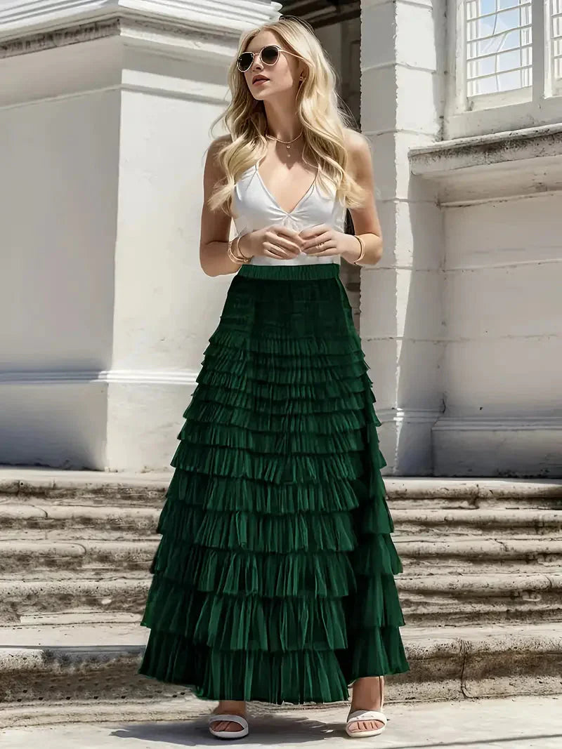 Variant image for Kvinnors Tyllkjol Trendig Design Luftig Polyester-11