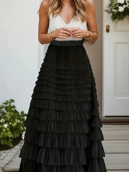 Variant image for Kvinnors Tyllkjol Trendig Design Luftig Polyester-4