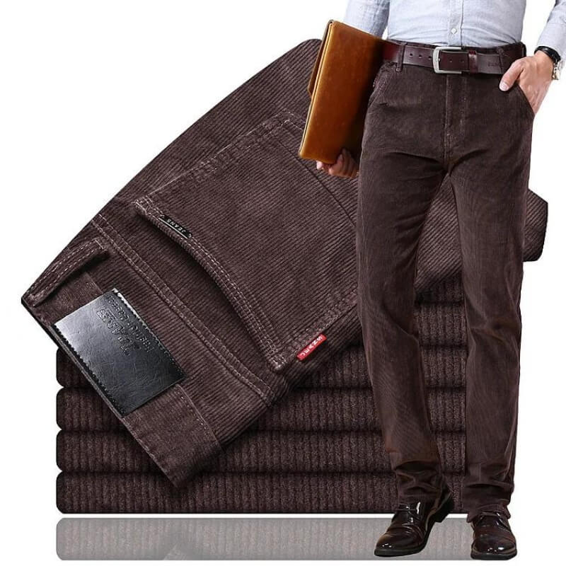 Variant image for Herr Jeans Klassiska Corduroy Traditionell Passform Högkvalitativt Sladdtyg-15