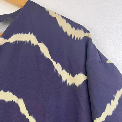 Långärmad Klänning Boho Löst Passform Polyester för Kvinnor-4