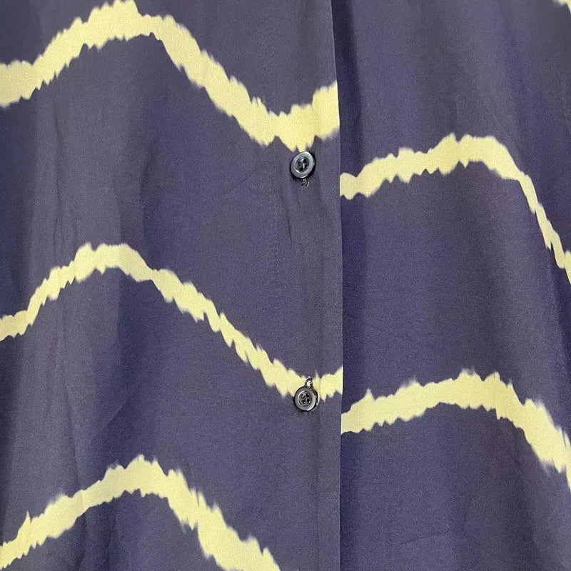 Långärmad Klänning Boho Löst Passform Polyester för Kvinnor-5