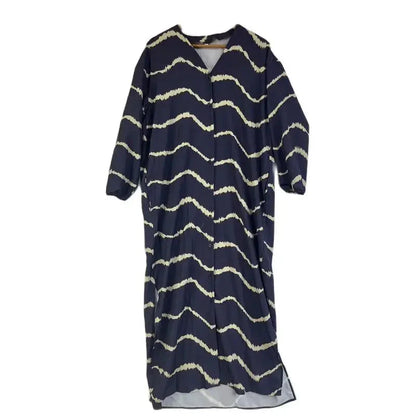 Långärmad Klänning Boho Löst Passform Polyester för Kvinnor-6