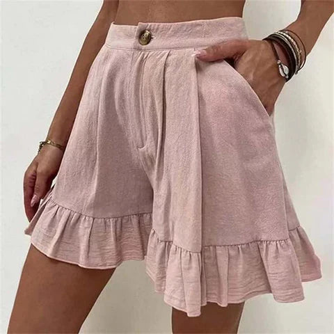 Kvinnors Kort Topp Minimalistisk Bomull-1