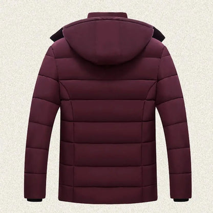 Herrrock Modern Design med Huva Högkvalitativ Polyester och Bomull-5