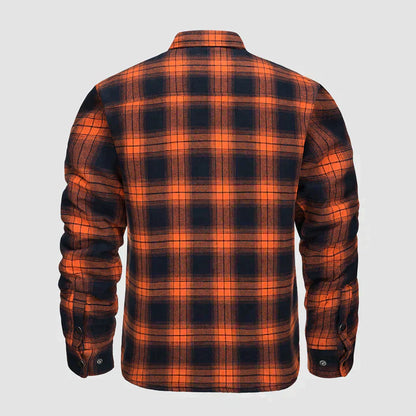 Herr Flanelljacka Fodrad med Huva i Quiltad Polyester-5