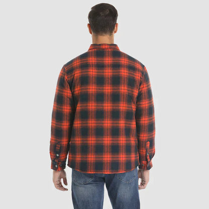 Herrjacka Fodrad Flanell Polyester för Vinter 2