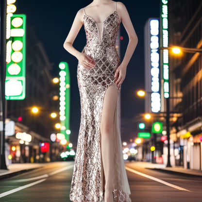 Variant image for Dam Aftonklänning Paljetter och Pärlor Polyester Elegant-21