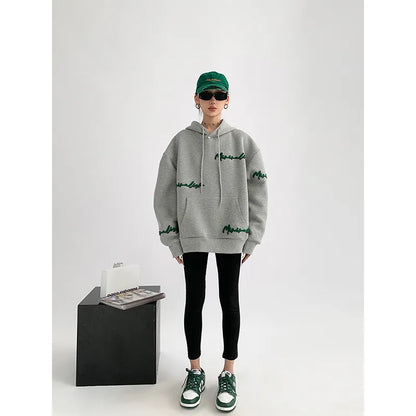 Damjacka med Huva Modern Polyester Trendig Design-2