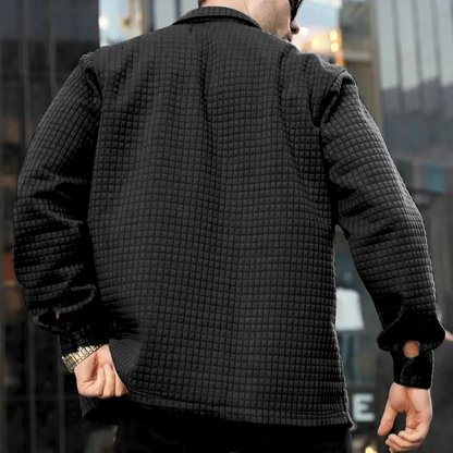Herrjacka Quiltad Höstjacka Modern Snitt 100% Polyester-2